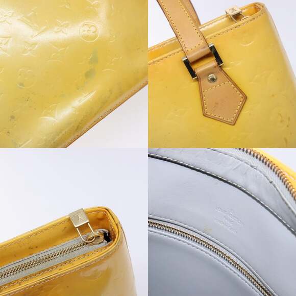 LOUIS VUITTON Monogram Vernis Houston Hand Bag Gris M91053 - Picture 11 of 13